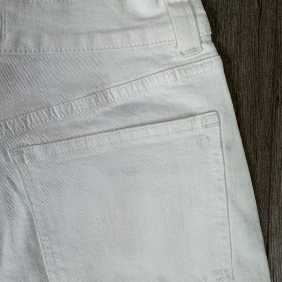 Madewell The Petite Perfect Vintage Wide-Leg Crop Jeans WMNS SZ 28P White NU300 - Picture 6 of 9